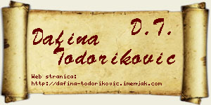 Dafina Todoriković vizit kartica